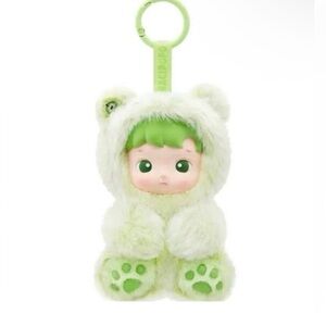POP MART HACIPUPU Gummy Bear Plush Pendant Green Apple 🍏